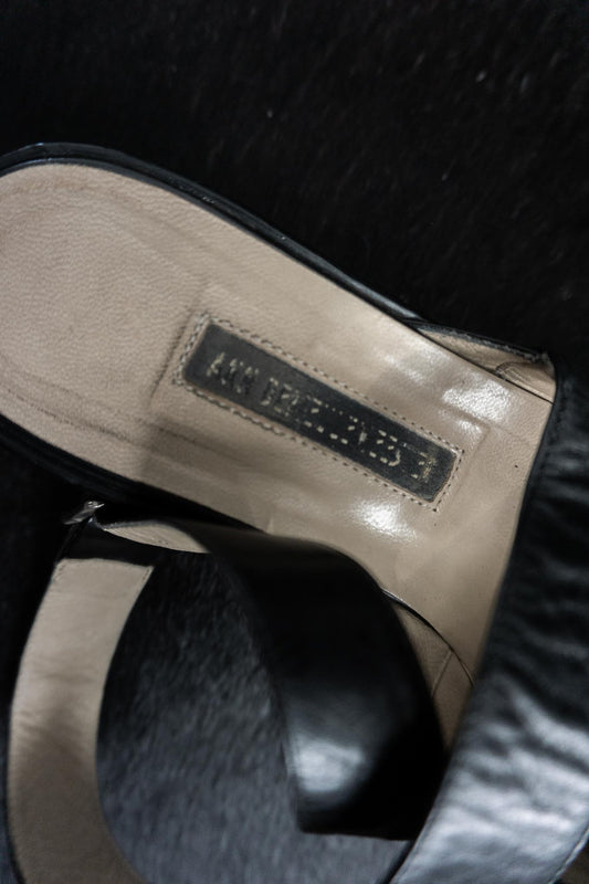 Vintage 90s Ann Demeulemeester Peep Toe Platforms, 38