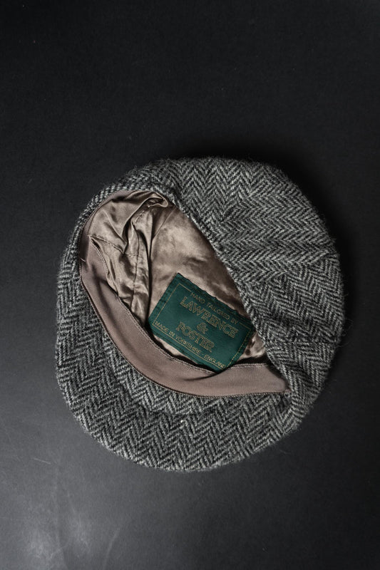 Vintage Lawrence & Foster Schiebermütze aus Yorkshire Tweed