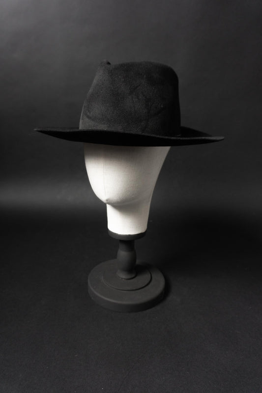 Vintage Stanton Fedora Hut, Schwarz, 59