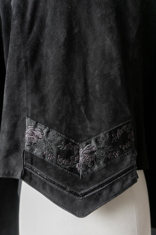 Vintage 80s Lederjacke, Dark Folklore, M–L