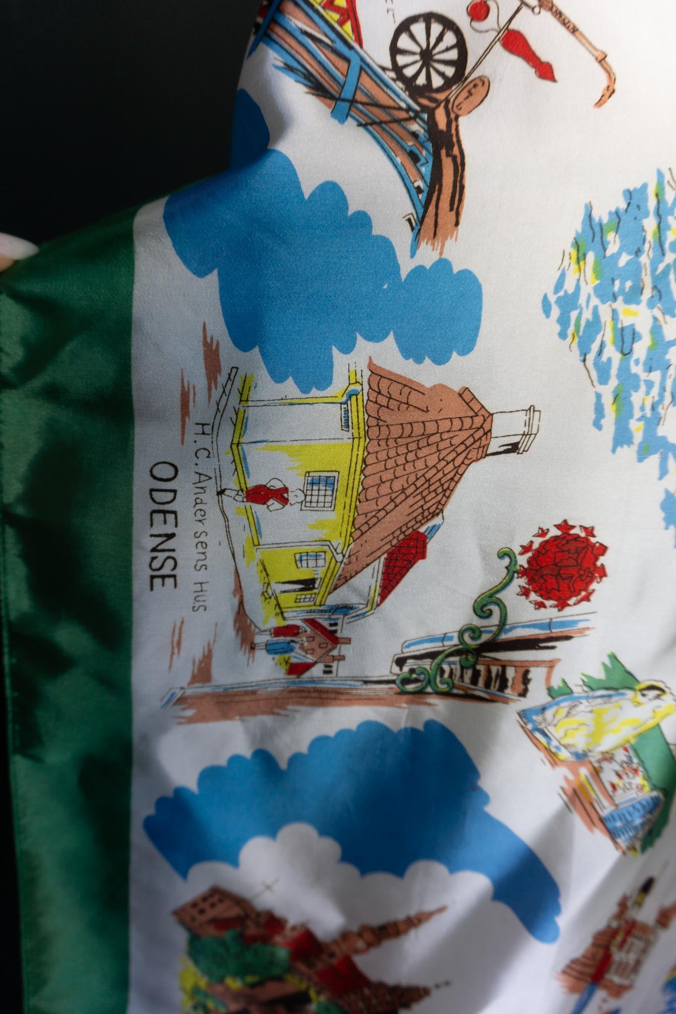 Vintage Seidentuch “Danmark”
