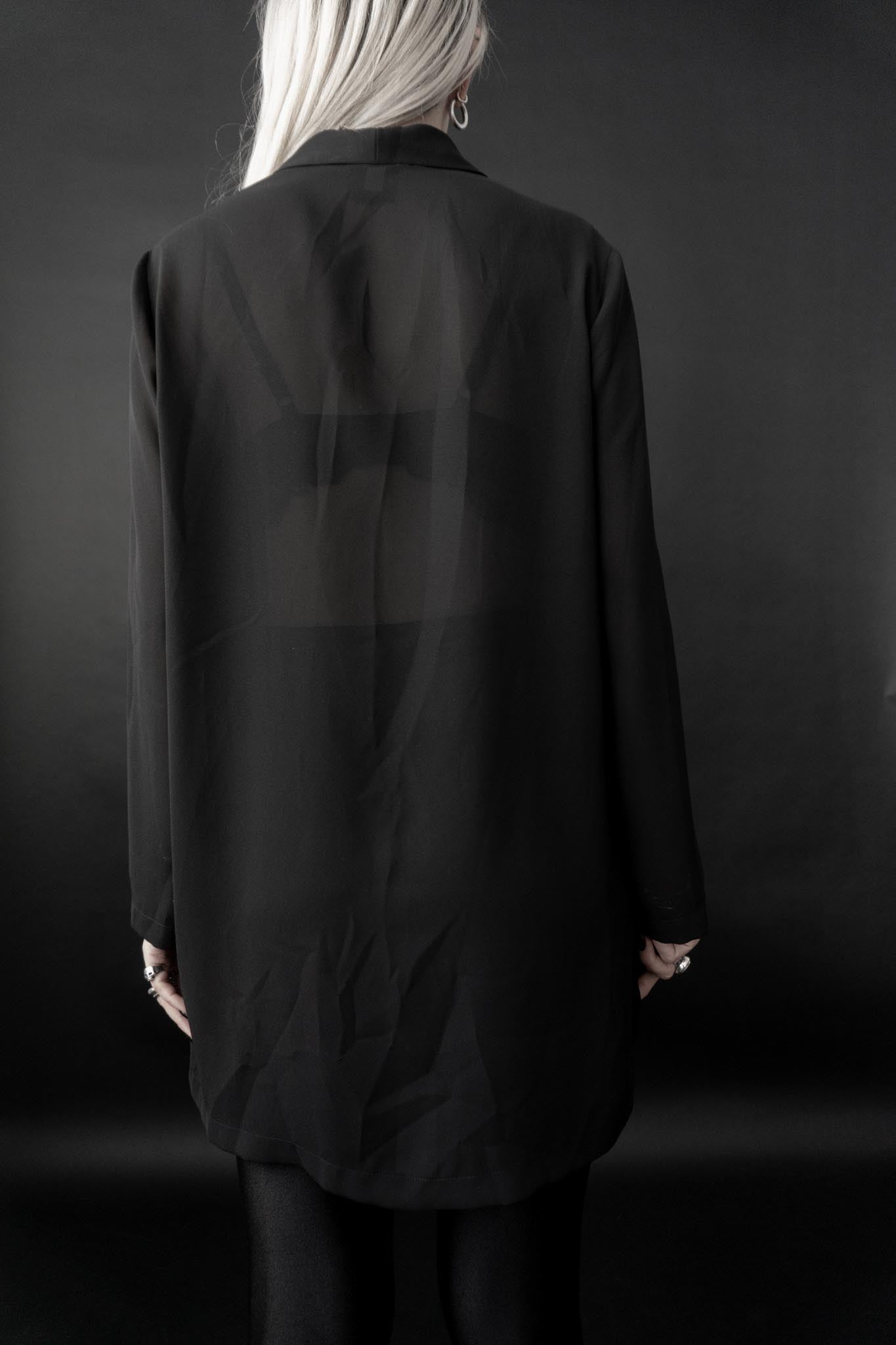 Vintage La Perla Longbluse, Luxury Layering Piece, S–M