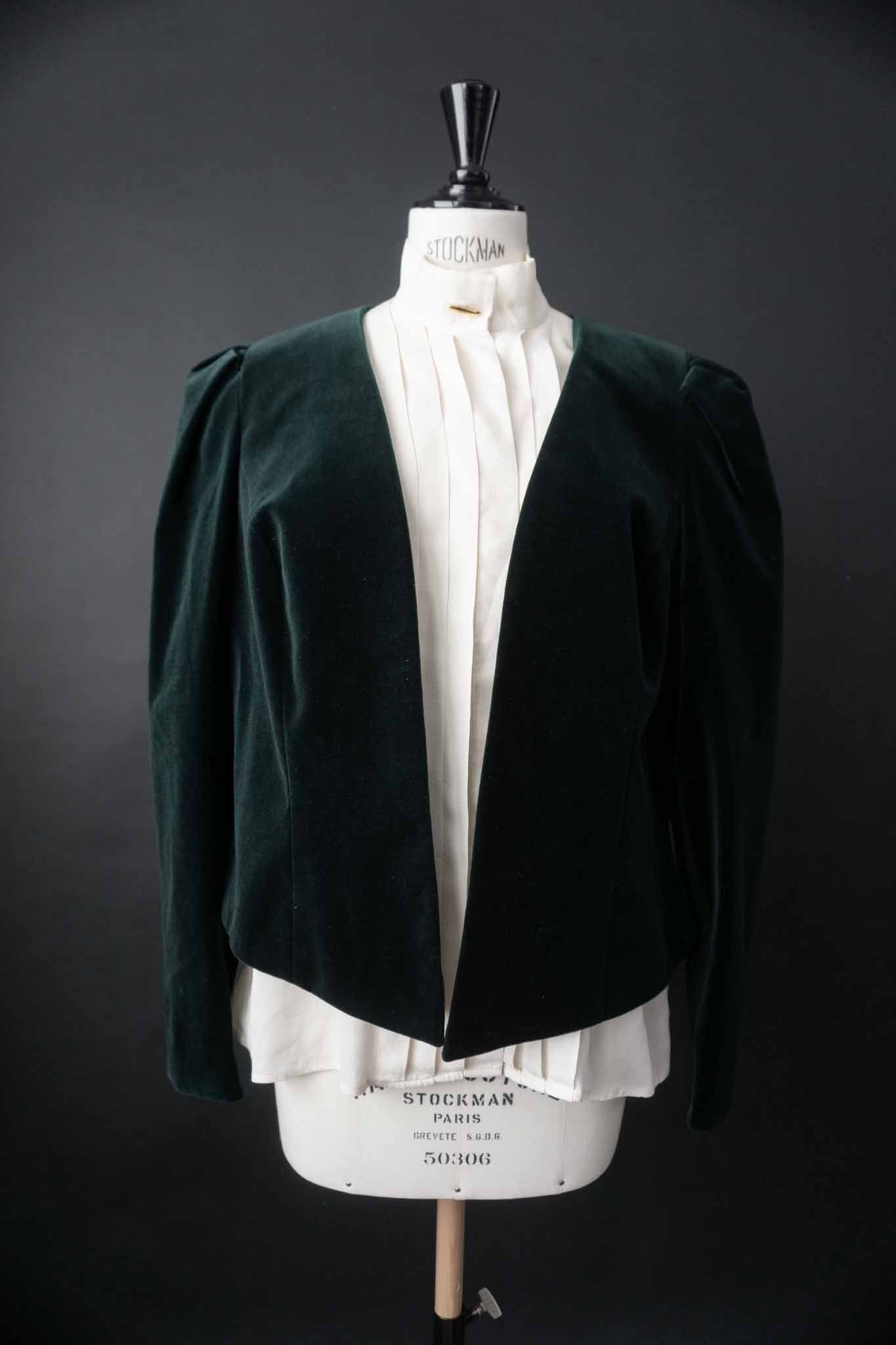 Vintage Seidenbluse Paisley Jacquard Goldknöpfe – theplaincircle vintage