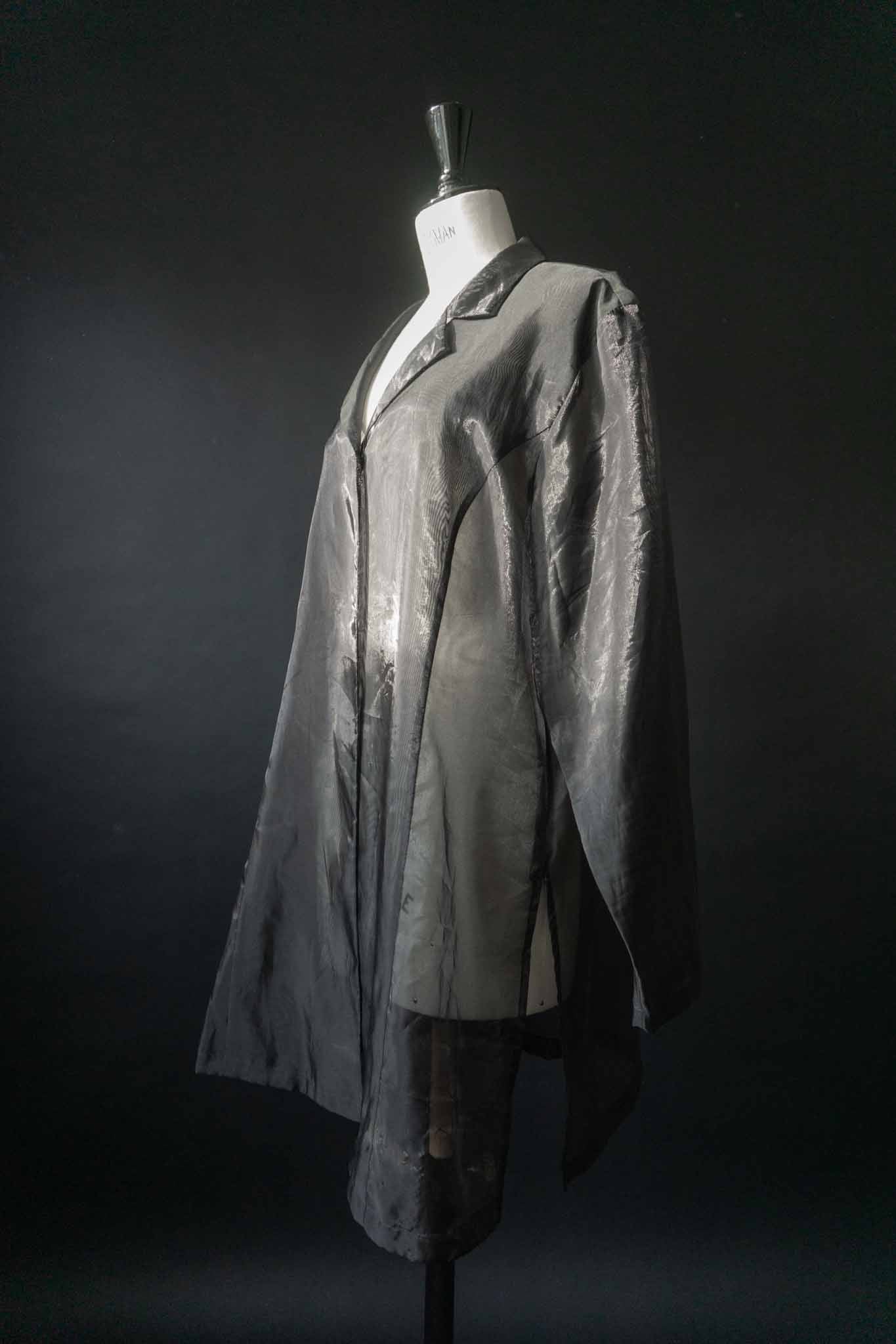 Vintage Organza Bluse Schwarz, M–L theplaincircle vintage