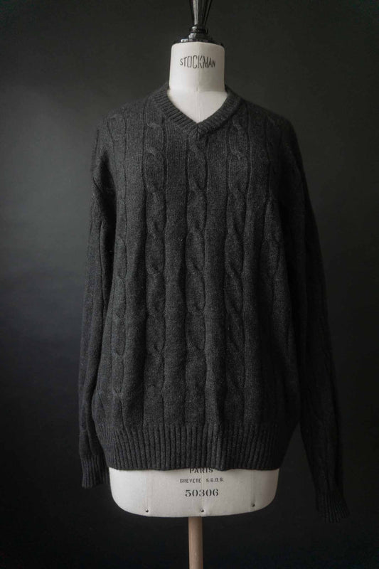 Vintage Kaschmir Pullover Cableknit, S–M theplaincircle vintage