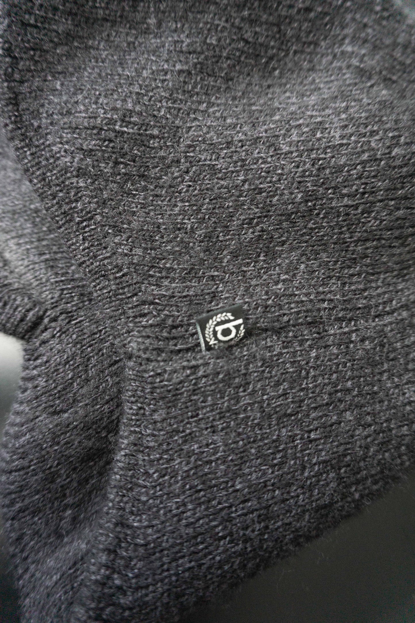 Vintage Bugatti Schiebermütze Strick, Grau–Purple theplaincircle vintage