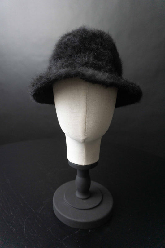 Vintage Hut Angora, Schwarz theplaincircle vintage