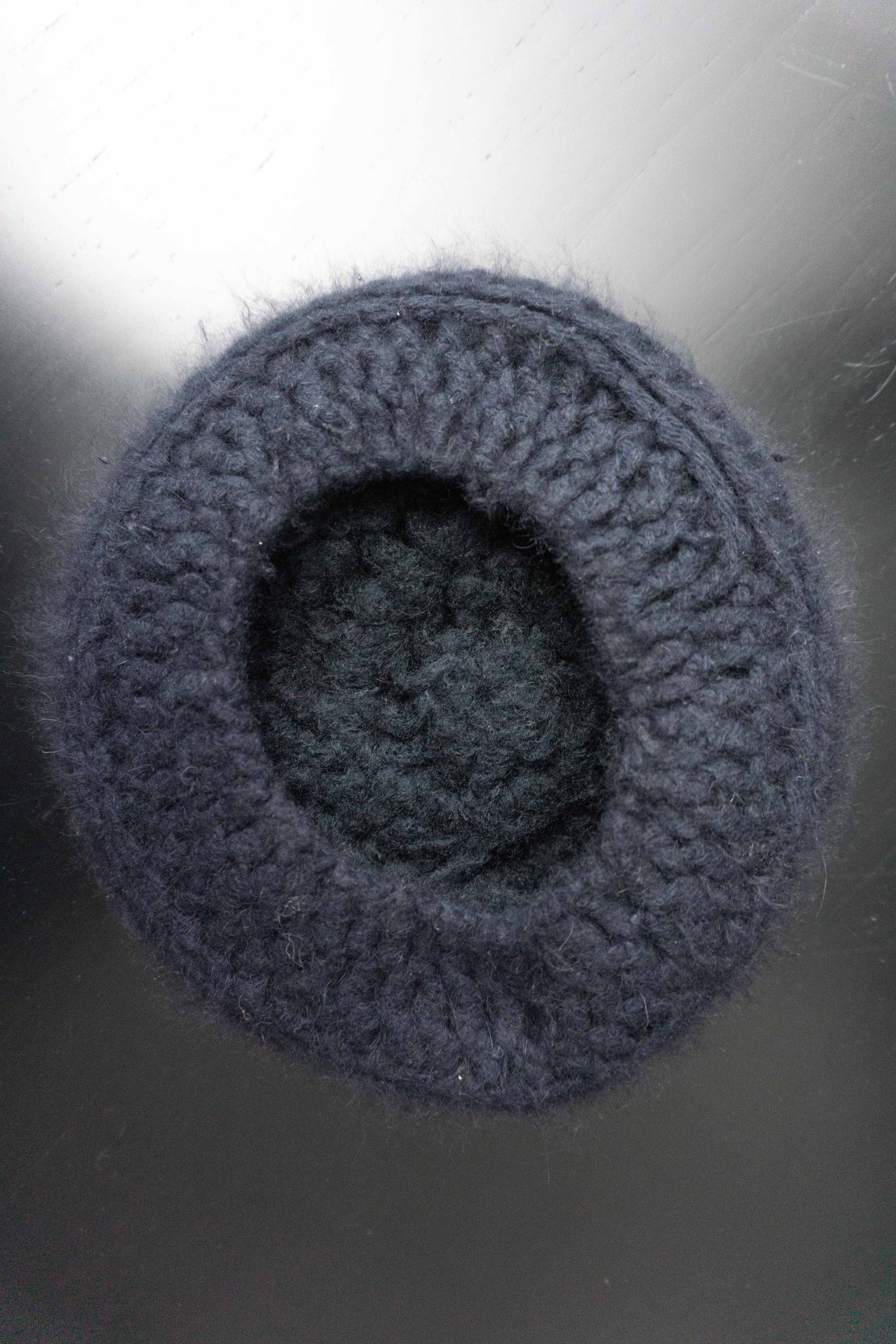 Vintage Angora Mütze Navy, S–M theplaincircle vintage