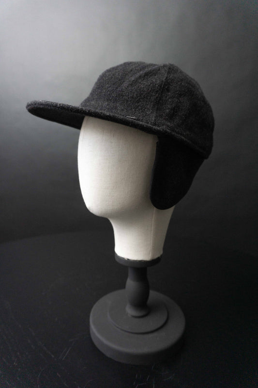 Vintage Mütze, Grau Wolle, S theplaincircle vintage