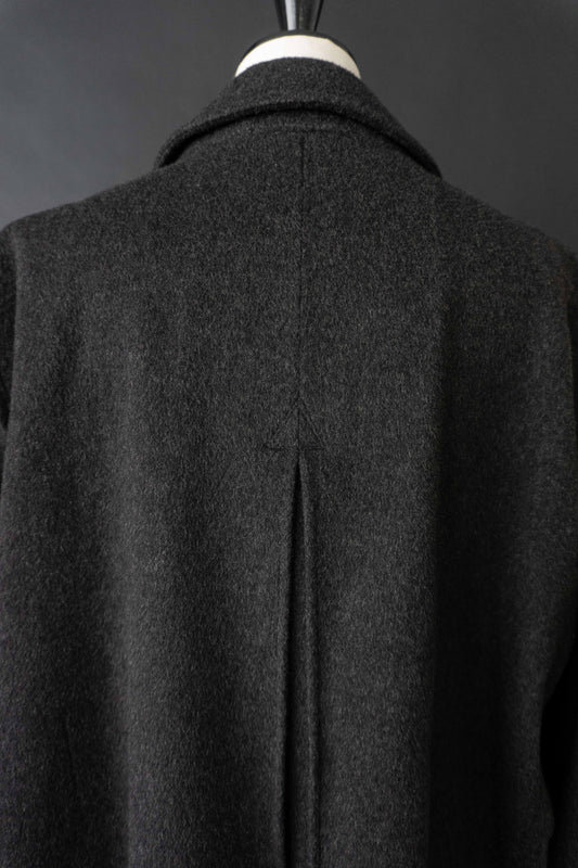 Vintage grauer Lodenmantel aus Tirol von PISCHL aus Wolle – klassischer Wollmantel Made in Austria