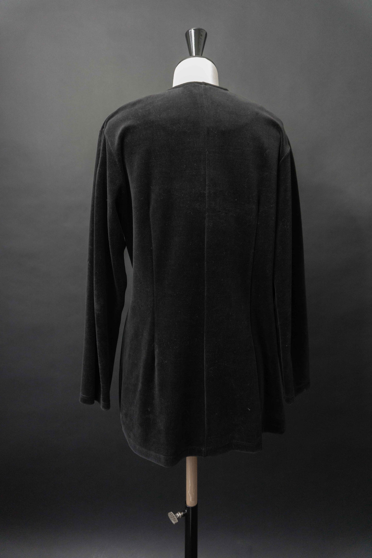 Vintage 90s Samt-Blazer-Shirt, M–L theplaincircle vintage