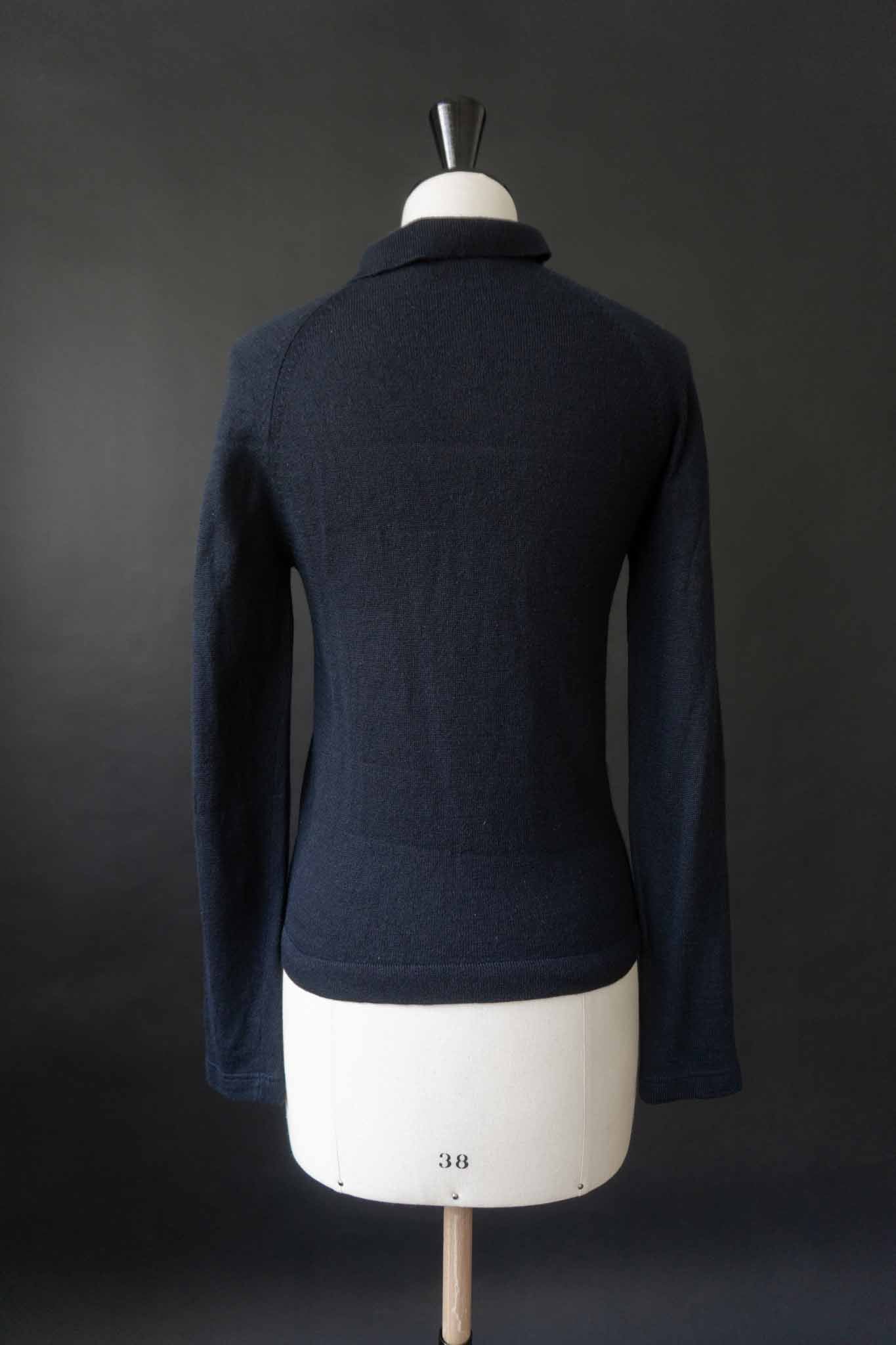 Vintage Iris von Arnim – Seide-Kaschmir Polo Pullover, XS–S theplaincircle vintage