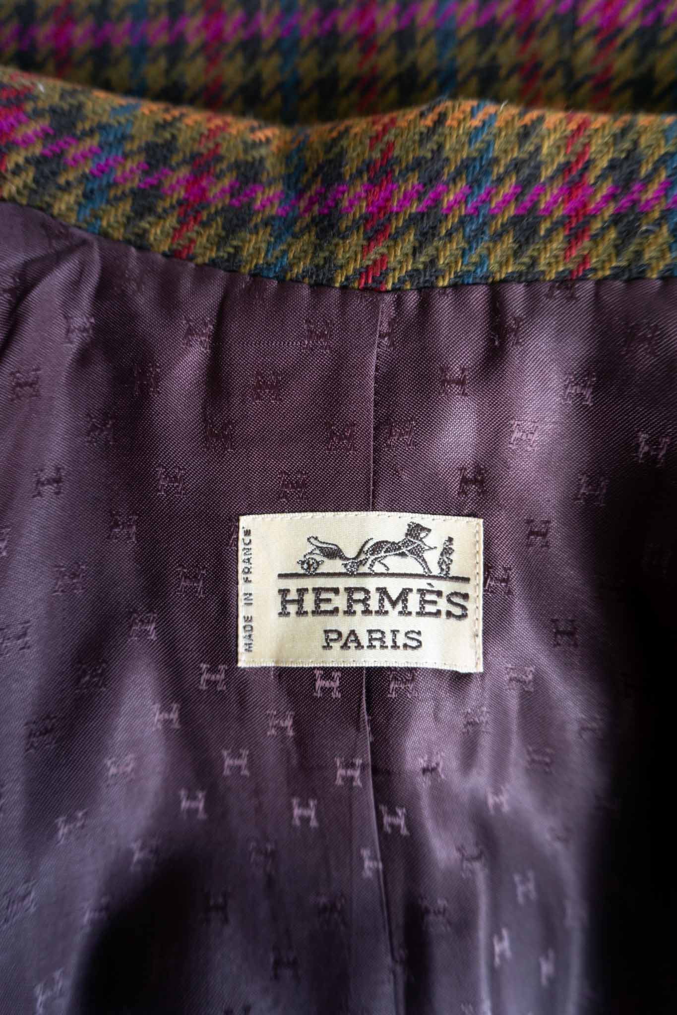 Vintage Hermes Paris Tweed Kostüm, M–L theplaincircle vintage