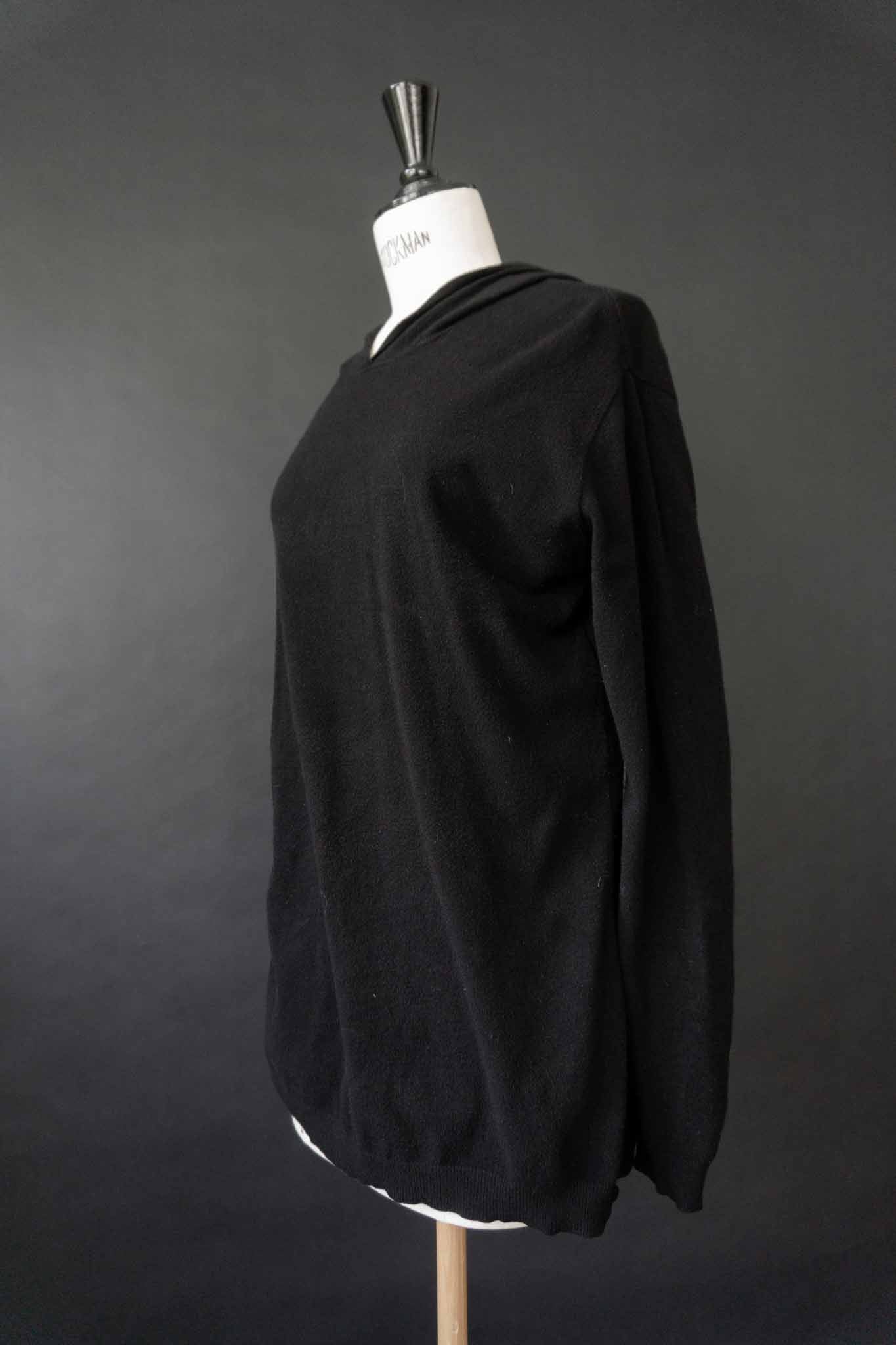 sarah pacini black hoodie sweater