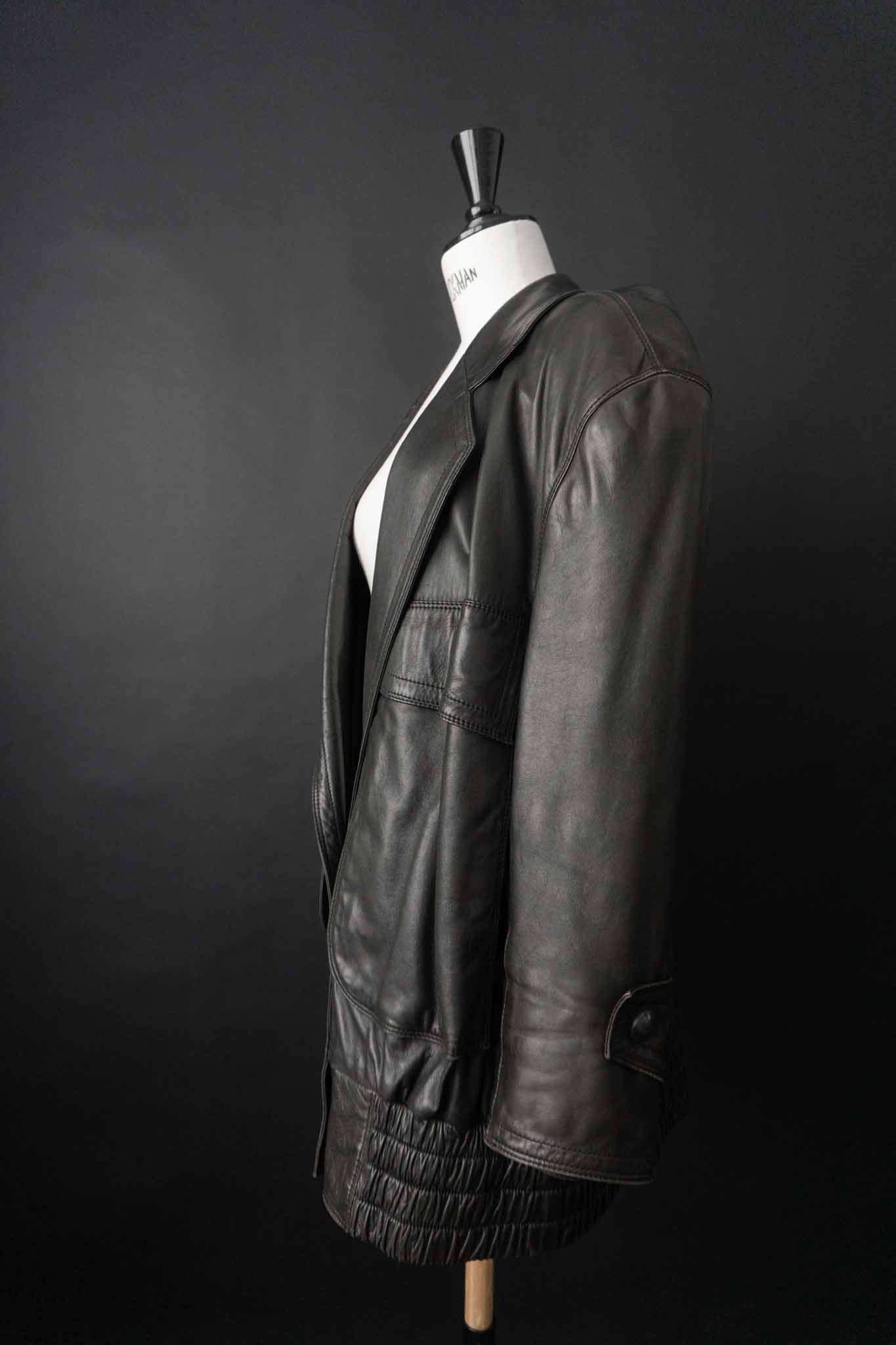 Vintage Lederjacke 80s San Lorenz Oversize Made in West Germany