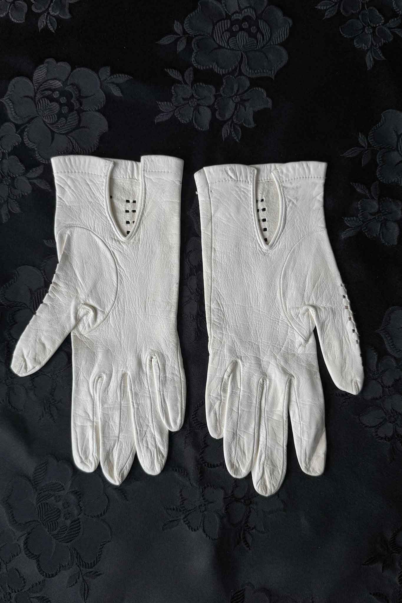 Vintage Lederhandschuhe, S theplaincircle vintage