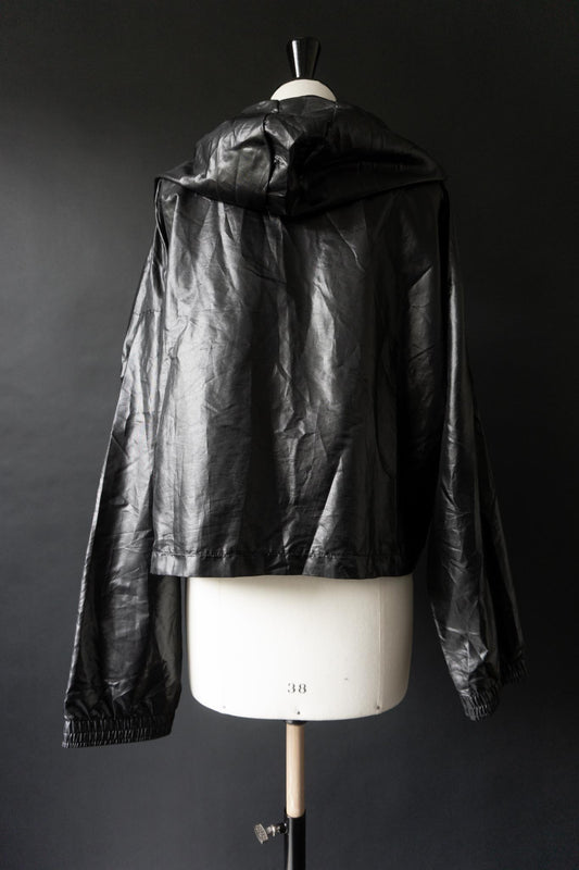 90s Vintage Windjacke in Schwarz mit oversized Silhouette, M–L theplaincircle vintage