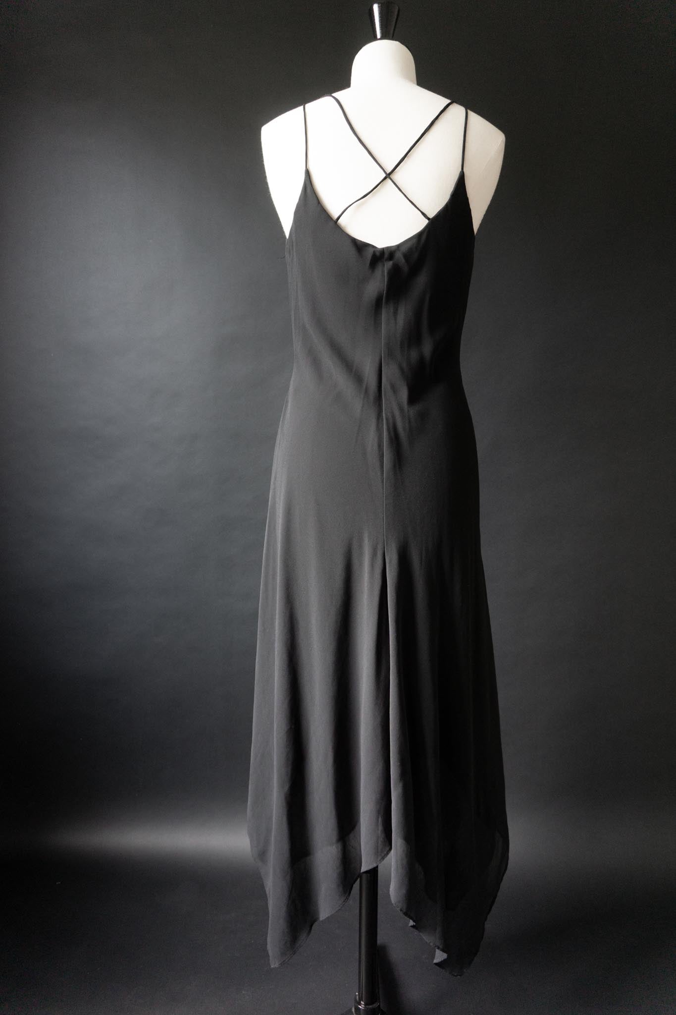 Calvin Klein Y2K Slip Dress in Schwarz, S theplaincircle vintage