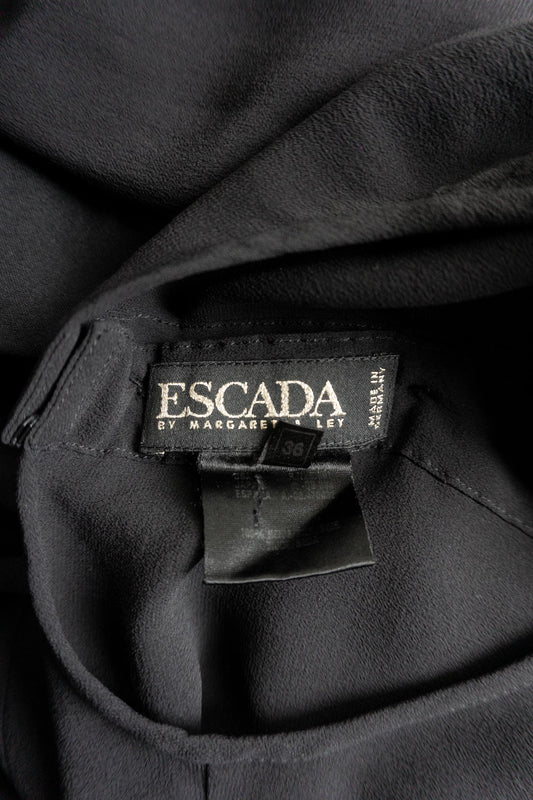 Vintage Escada Body, Schwarz, Seide, S–M theplaincircle vintage
