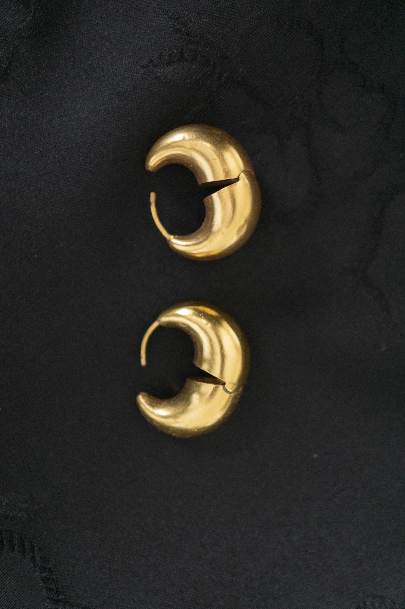 Vintage Chunky Creolen – Clip-Ohrringe im Statement-Look