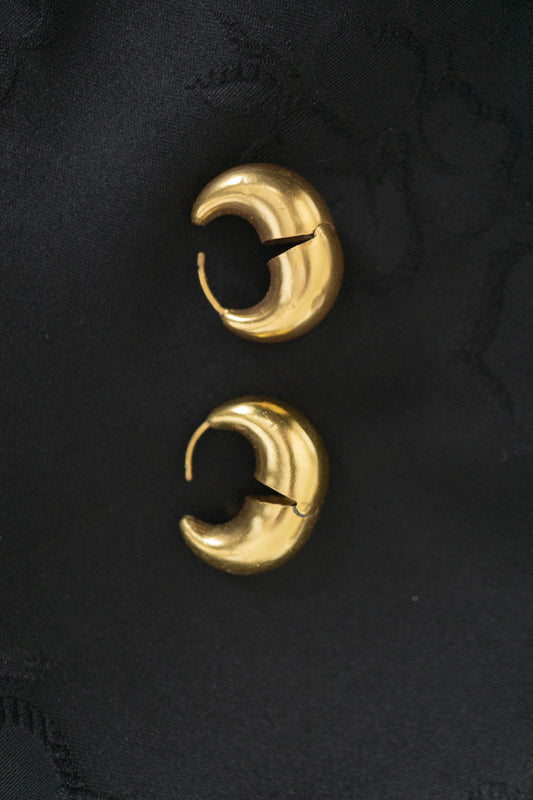 Vintage Chunky Creolen – Clip-Ohrringe im Statement-Look