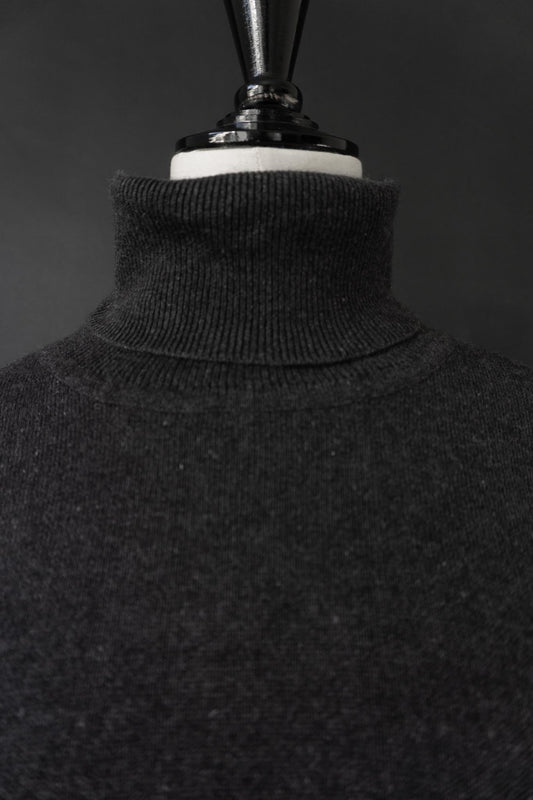 Vintage Premium basic Rollkragen, Kaschmir-Seide, oversized