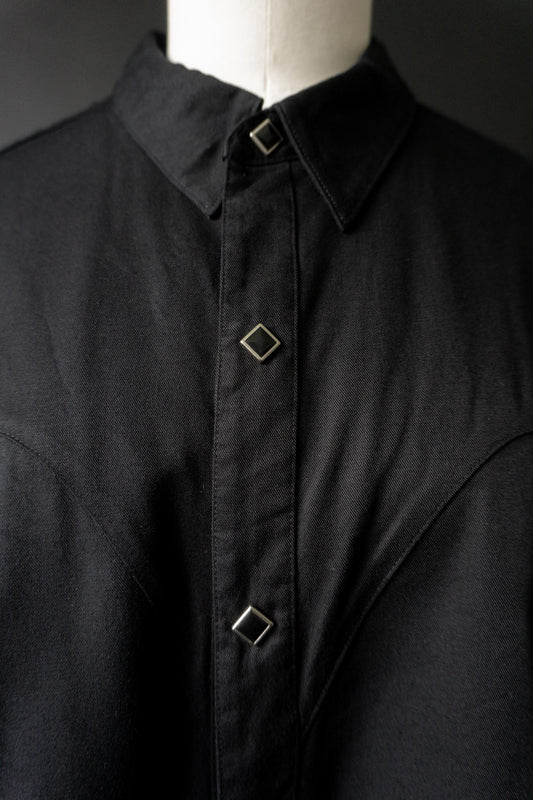 Vintage Gothic Westernhemd Monochom, Unisex XL