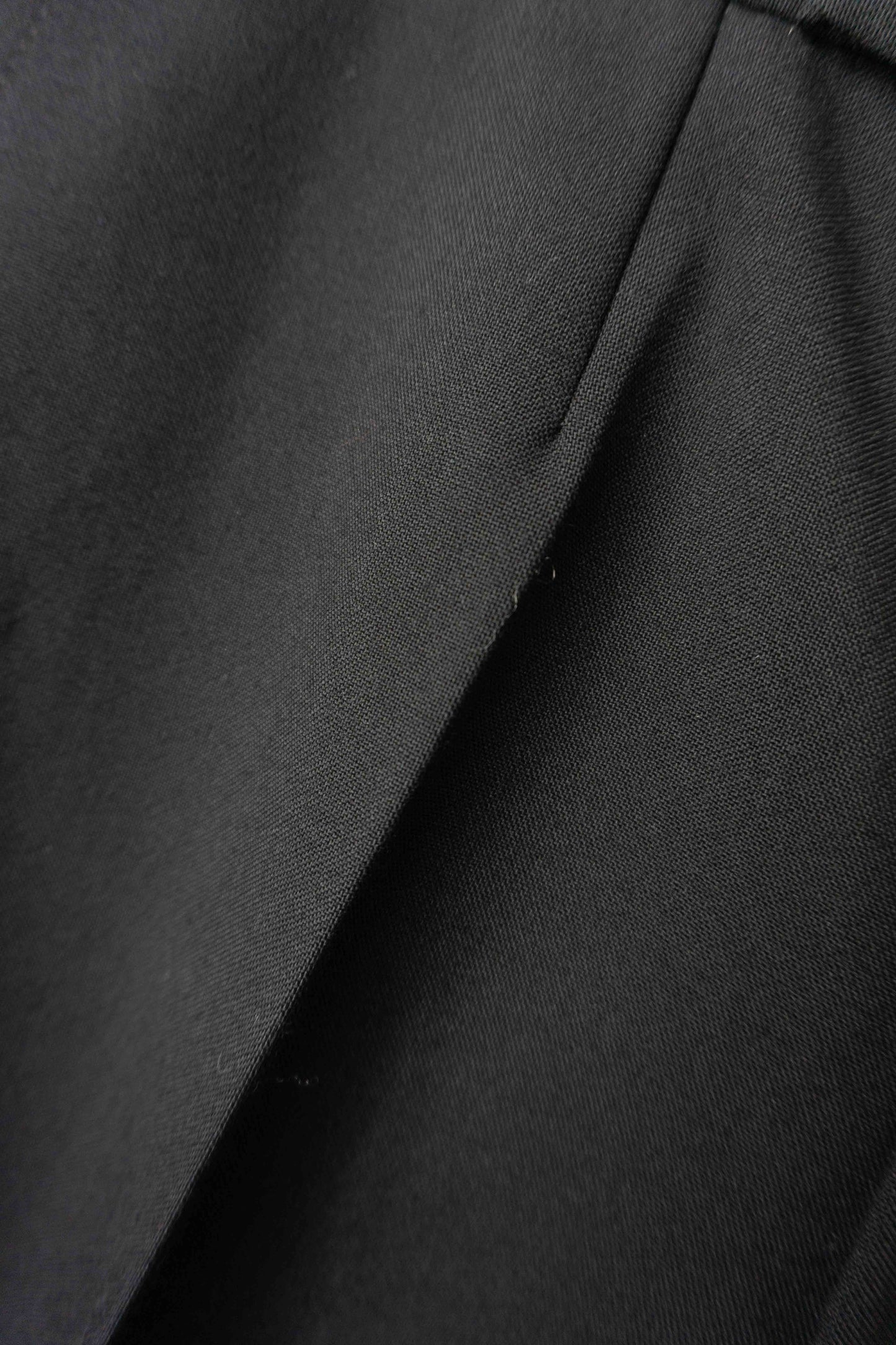 Vintage Smokinghose Damen Schwarz – 80er Tuxedo Hose aus Wolle mit Galonstreifen, S–M theplaincircle vintage