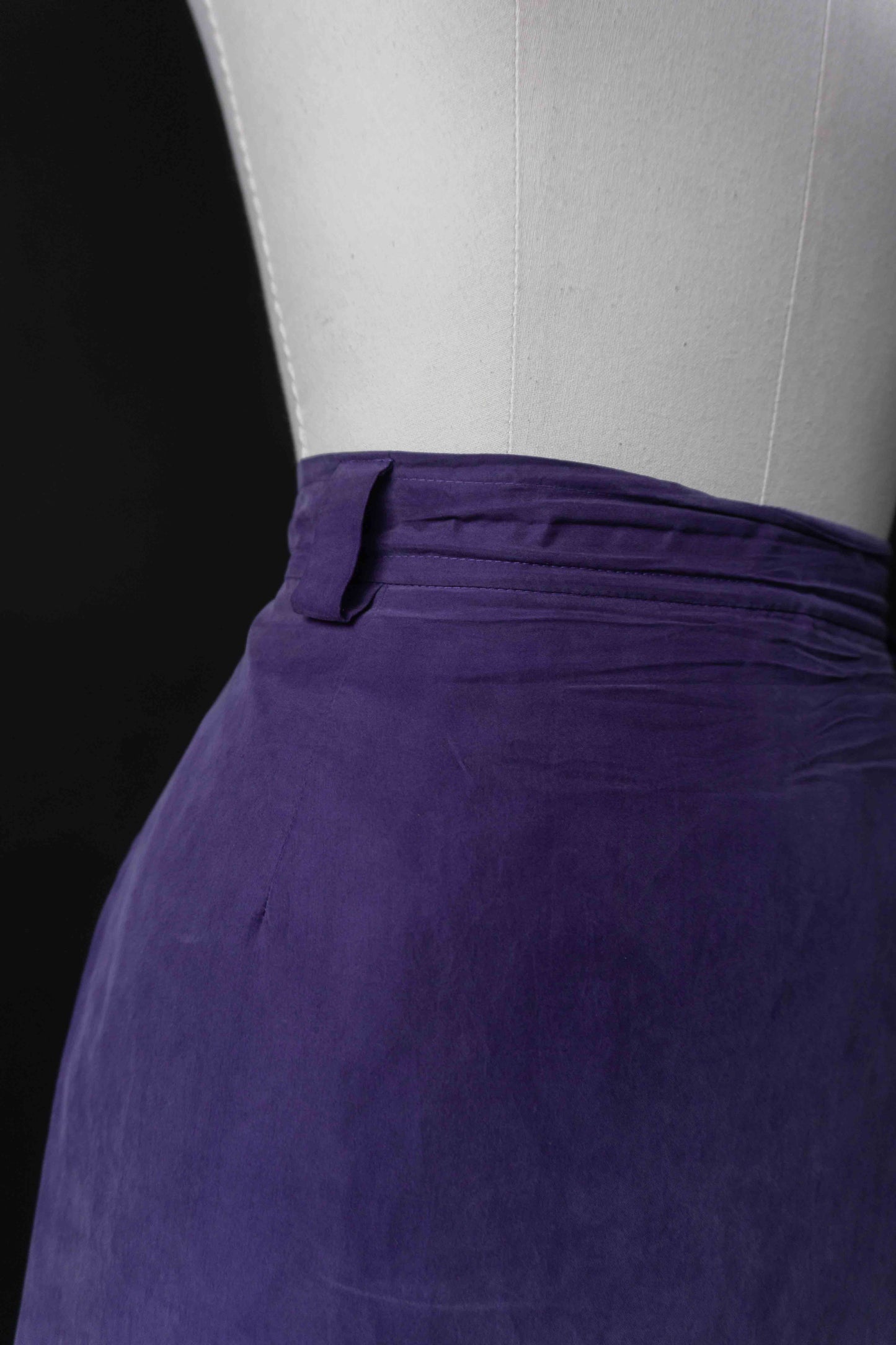 Vintage Seidenrock Lila Betty Barclay fließend