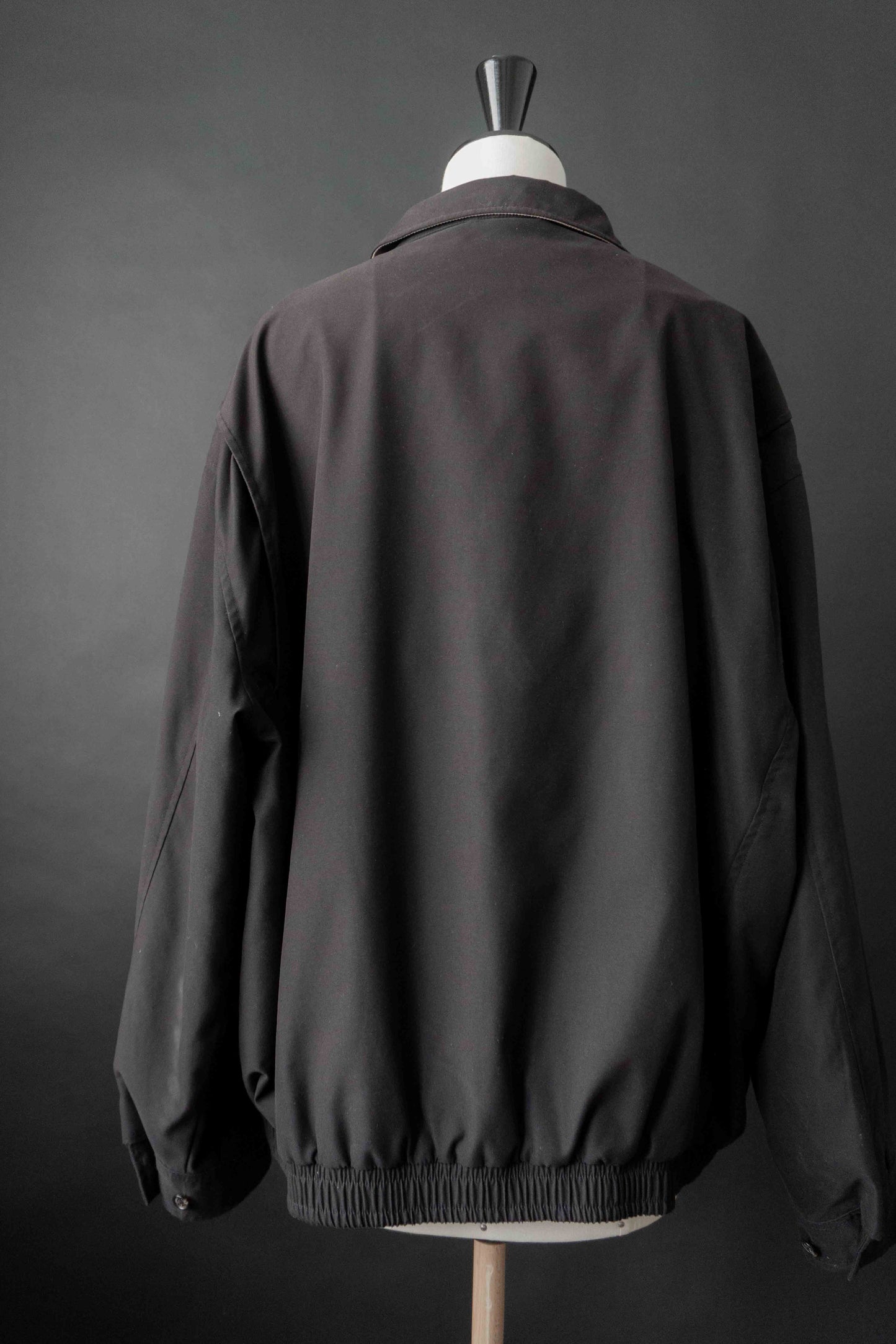 Vintage Blouson von Ralph Lauren in Schwarz mit beigem Logo-Stick