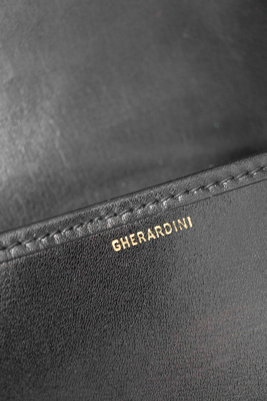 Vintage-Ledertasche mit Zebrafell und dreigeteiltem Innenraum von Gerardini