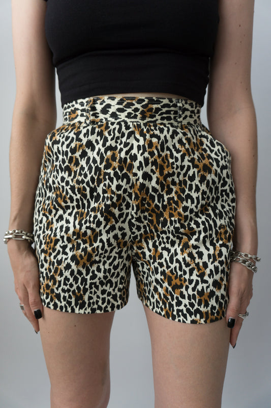 Leopard Shorts - theplaincircle vintage