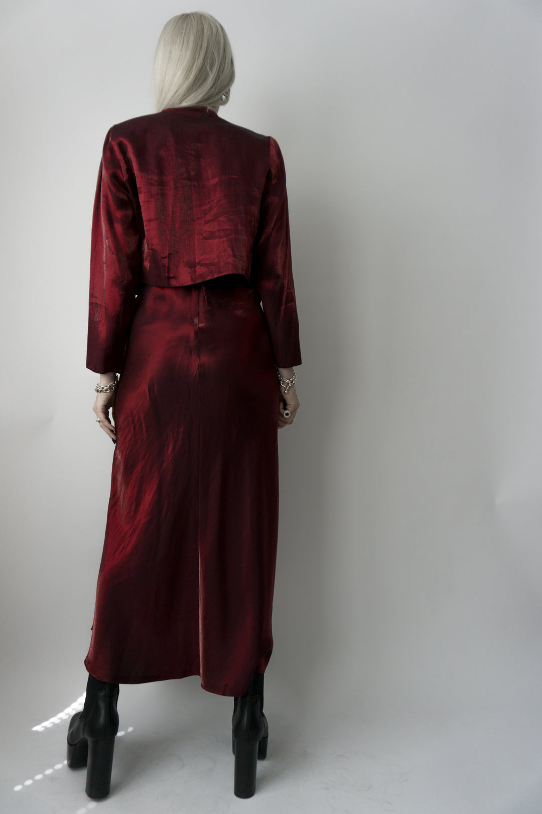 –Personal Archive– Gothic Jacke Shiny Rot - theplaincircle vintage