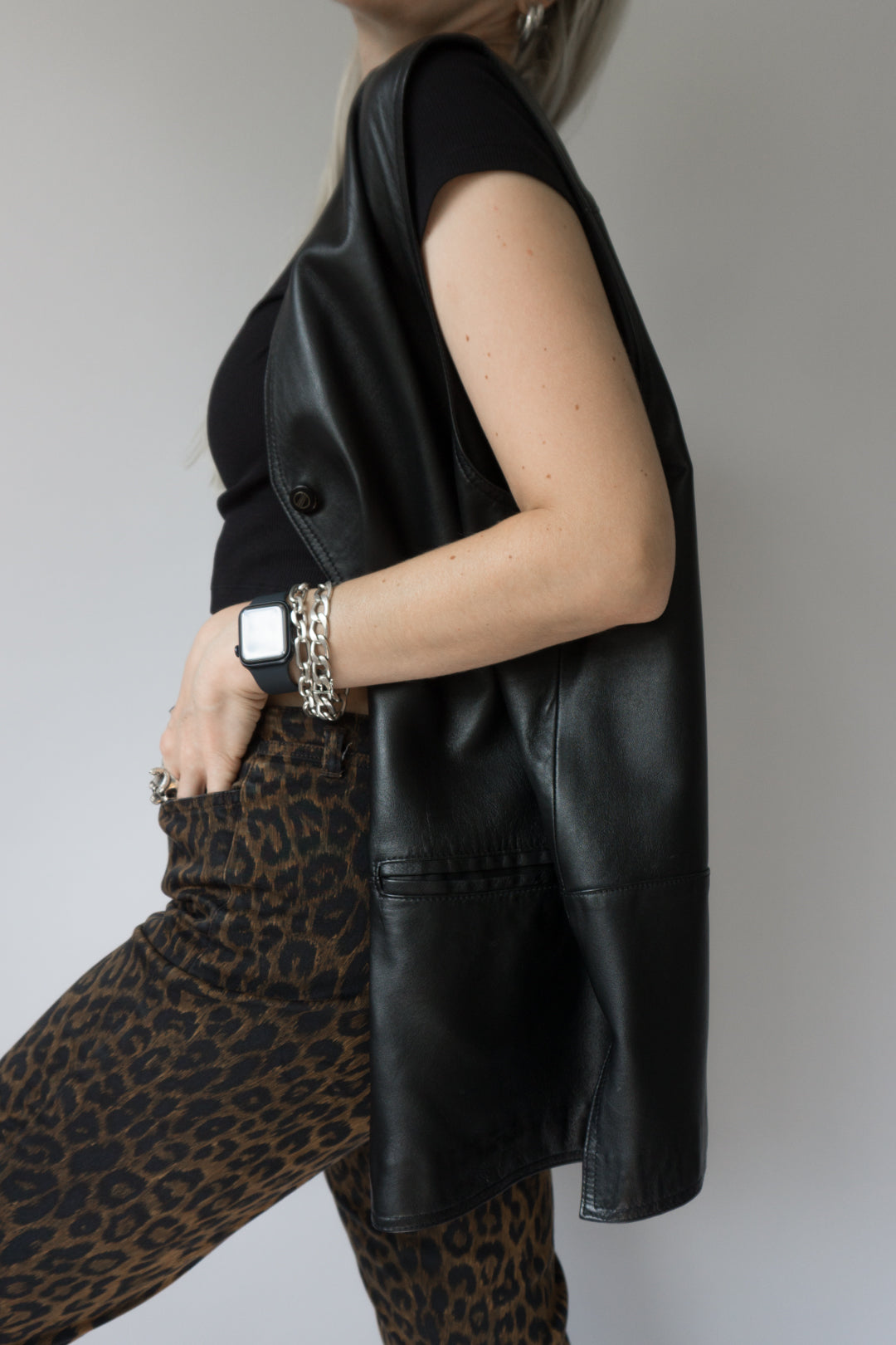 Lederweste XL - theplaincircle vintage