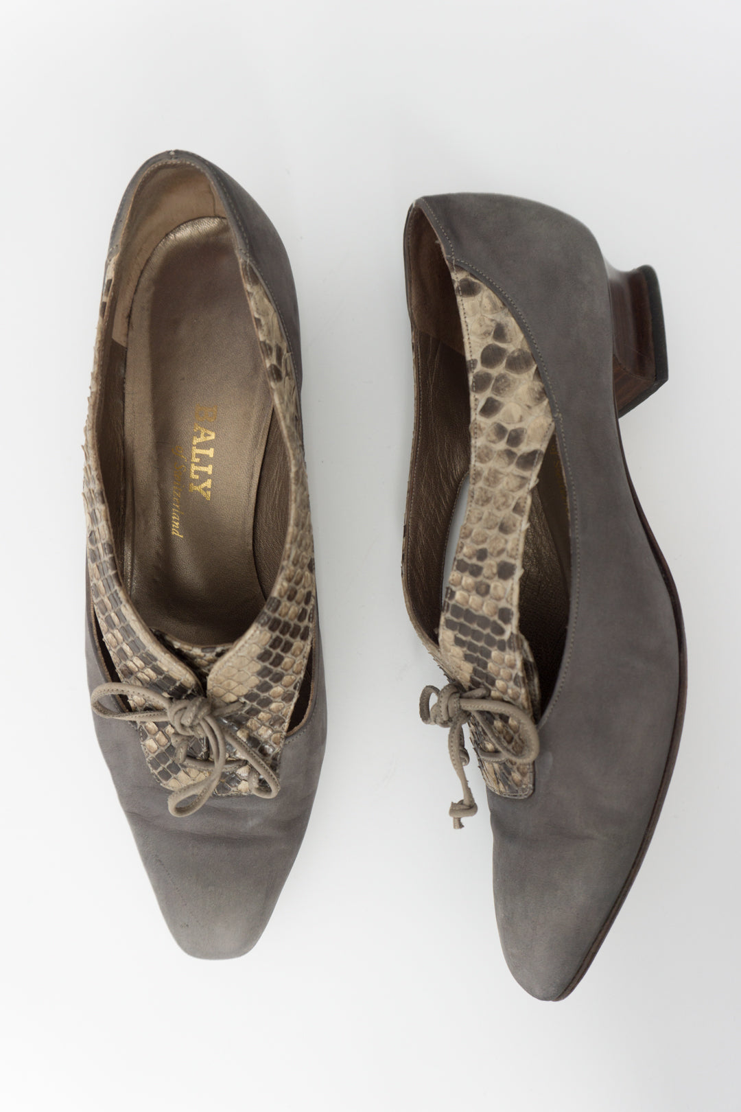 BALLY Schuhe Grau 39 - theplaincircle vintage