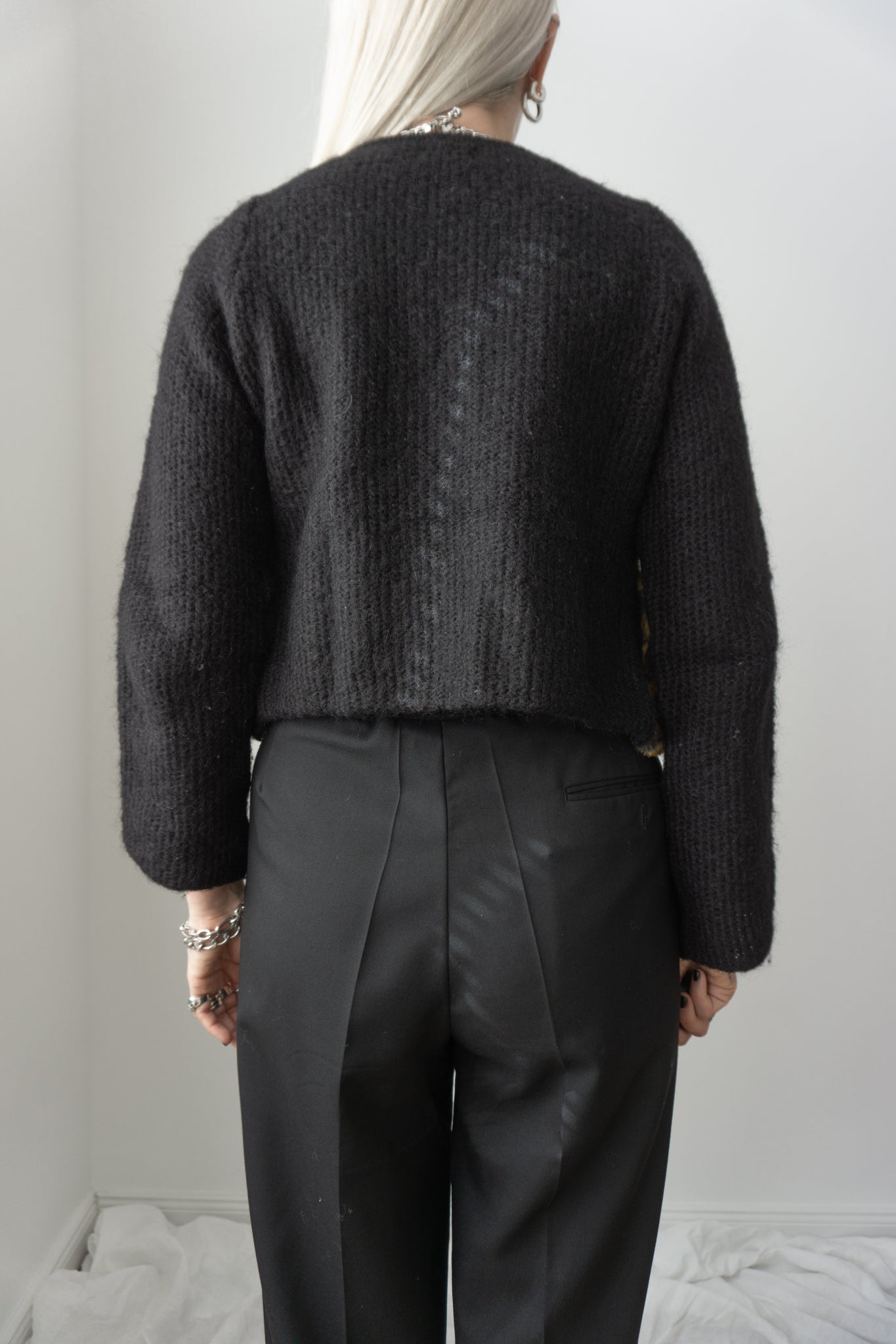 Strickjacke Fake Fur - theplaincircle vintage