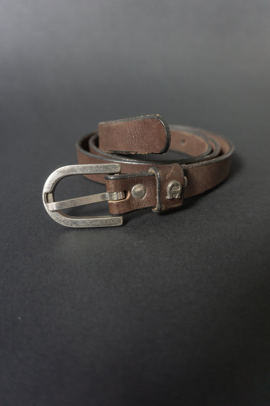 AIGNER Gürtel Braun 80 - theplaincircle vintage