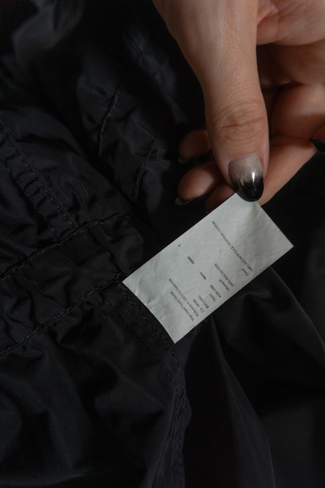 Marc Aurel Regenjacke Schwarz - theplaincircle vintage