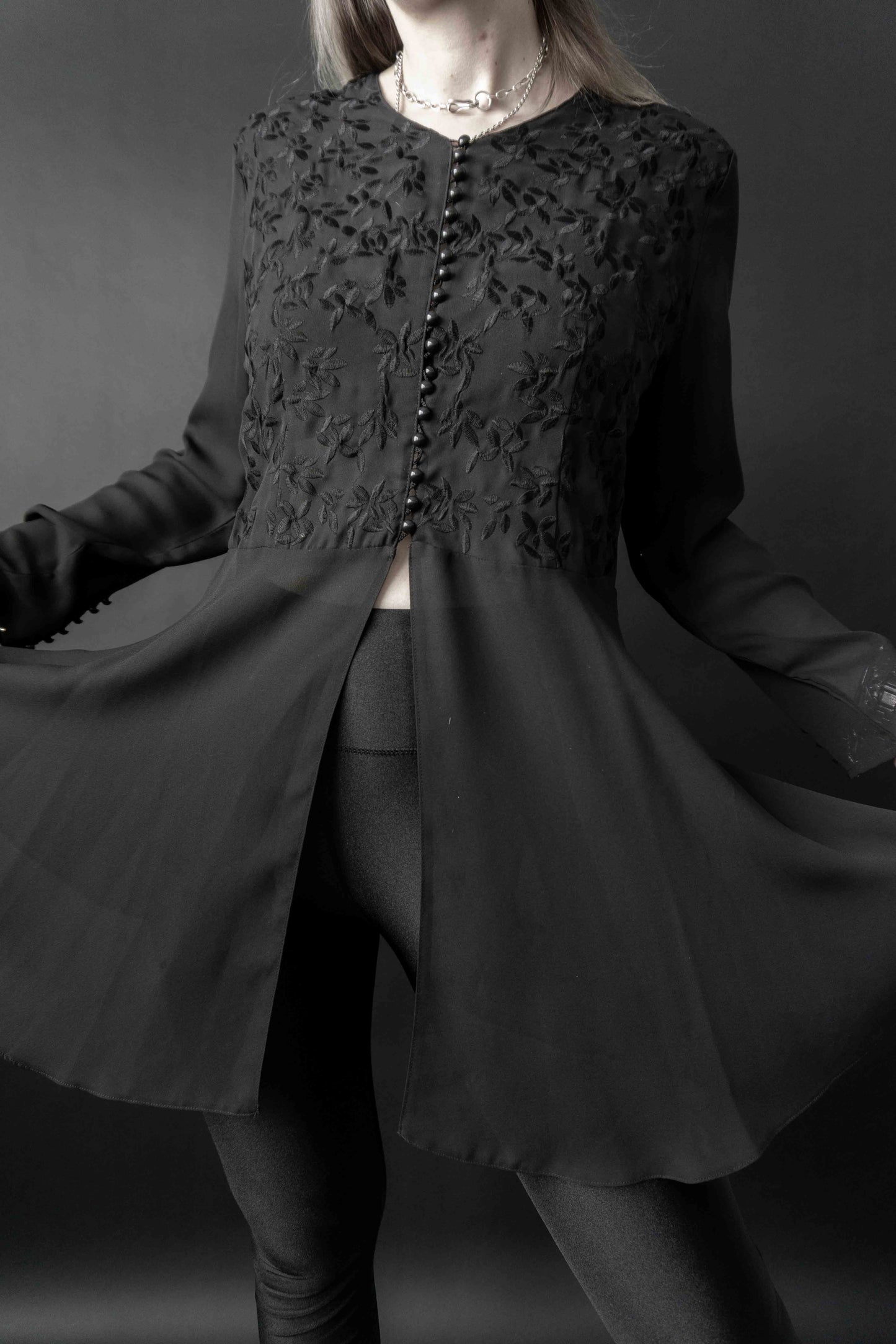 Vintage Bluse Goth Ballerina, M–L theplaincircle vintage