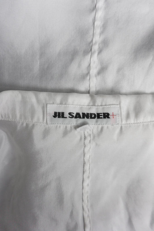 Vintage Jil Sander Bluse, Weiß, Seide, S–M theplaincircle vintage