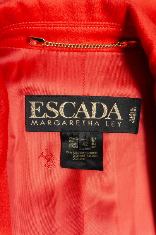 Vintage Escada Blazer Rot 100% Kaschmir 80er Jahre
