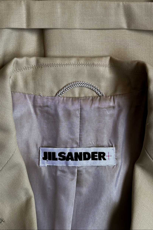 Jil Sander Vintage Blazer Limettengelb mit Rückenband