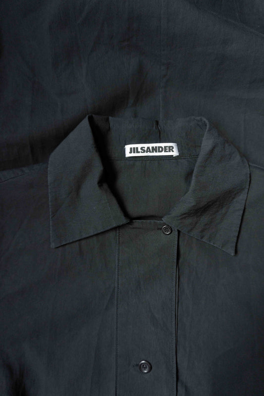 Schwarzes 90s Vintage Minikleid von Jil Sander aus Baumwolle