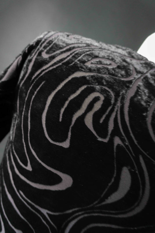 Vintage Samtkleid Schwarz, XS–S theplaincircle vintage