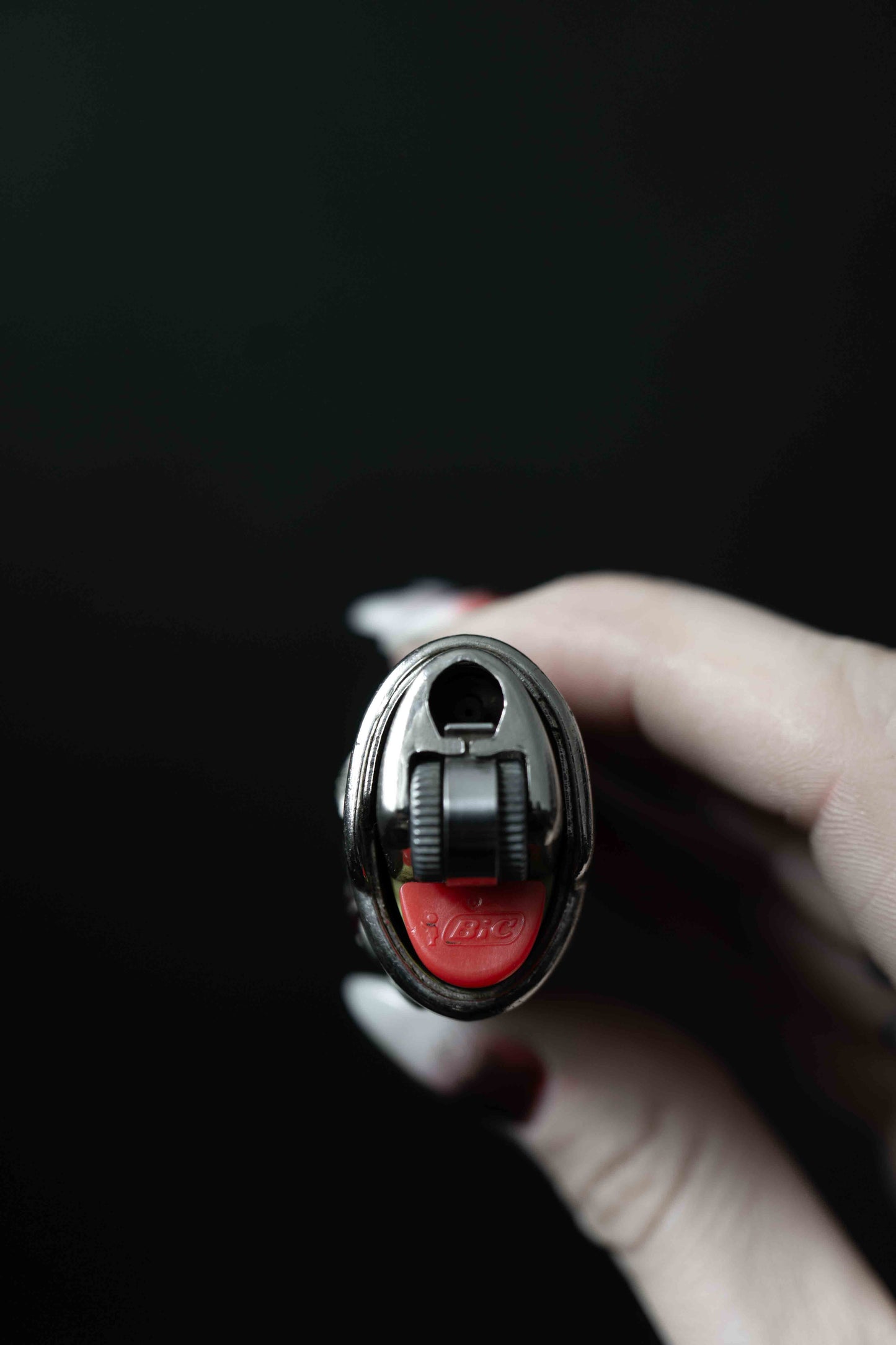 Vintage Kolster Feuerzeug-Etui aus schwarzem Leder