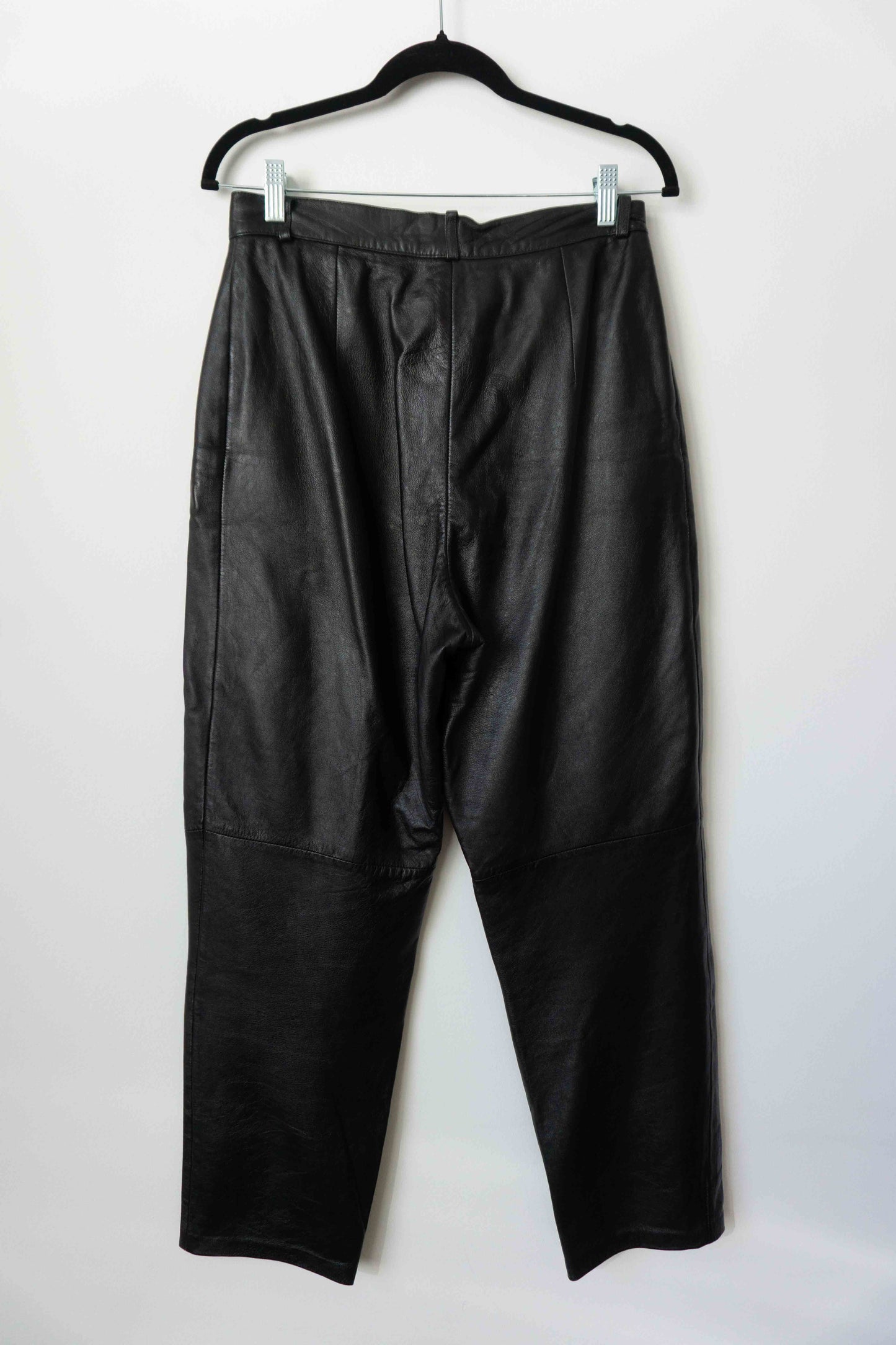 80s Vintage Lederhose mit Highwaist und Zippern