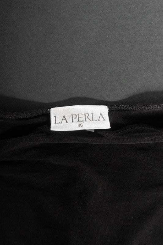 Schwarzer Stretch-Minirock von La Perla im 80er Lingerie-Stil