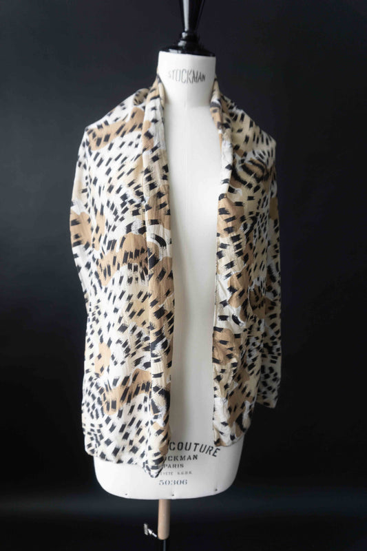 Vintage Schal seide Leo