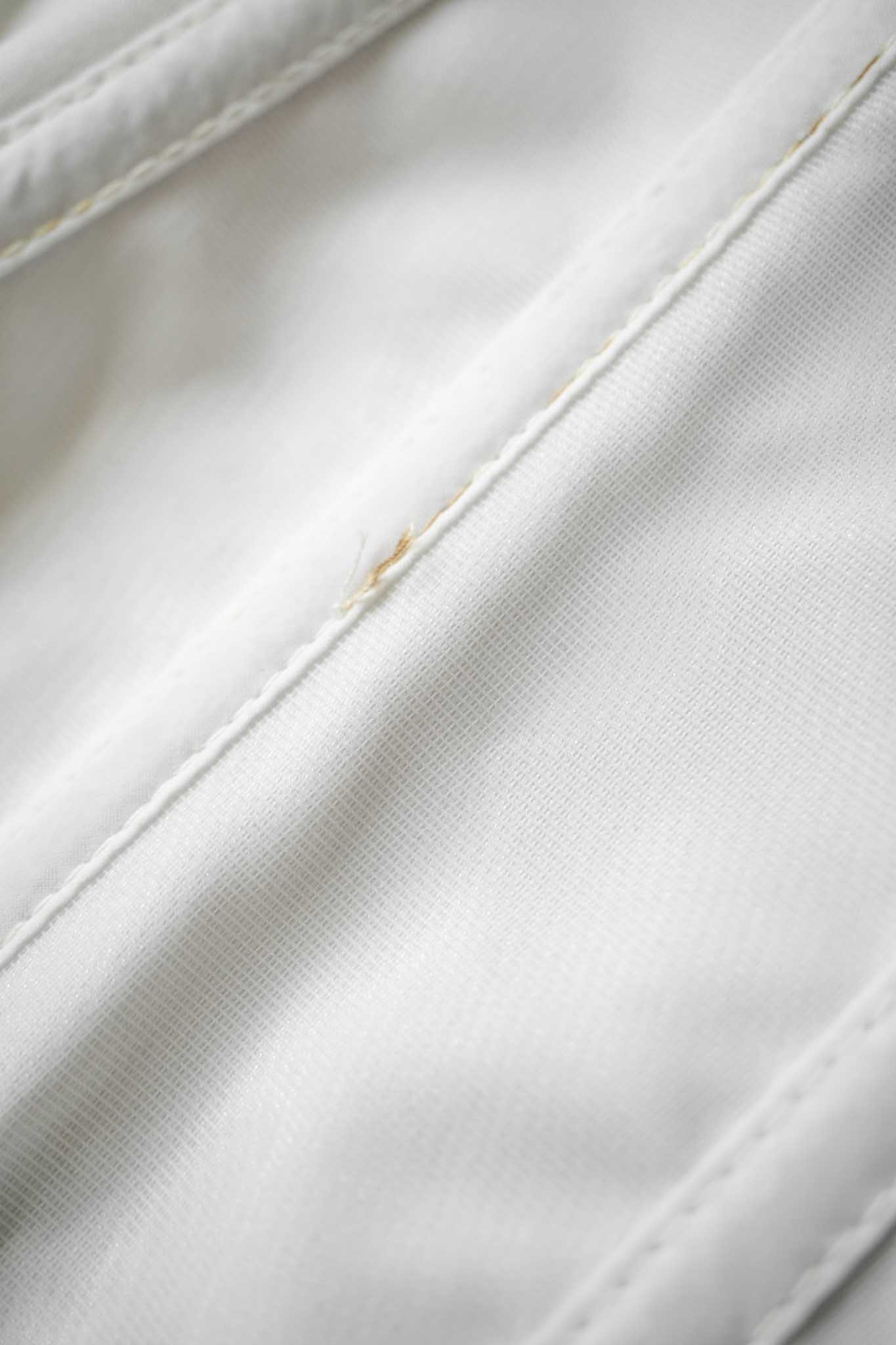 Weiße 90er Corsage mit Schnürung und Strumpfhaltern von Frederick’s of Hollywood