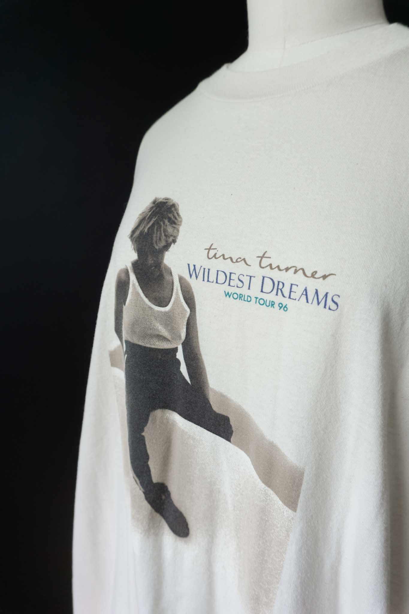 Vintage Tour T-Shirt Tina Turner 1996 Wildest Dreams – XL Off-White
